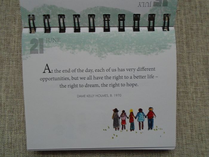 Hope.Dream.Live Calendar, Inspirational calendar, Helen Exley calendar,gift
