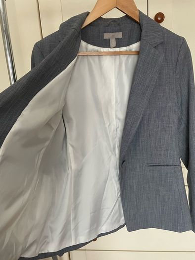 H&M women's Blazer size 12 uk, 40 Eur light grey