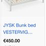 JYSK Double Bunk Bed Maynooth Image 2