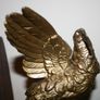 Antique gold heavy statue ornament bird Image 9