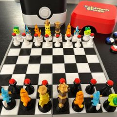 Pokemon Chess Set  3D Printed Custom Chess Pieces