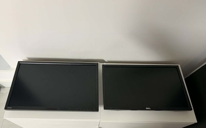 Pair of Monitors: BenQ 24" 2K QHD (1440p) IPS + Dell 23" 1080p IPS (VESA / No Stands)