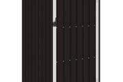Garden Shed Brown 87x98x159 cm Galvanised Steel