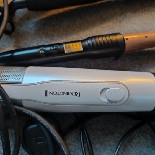 A lot of four Rowenta Remington and Carmen hair styling and care devices