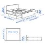 Bed frame with pull out storage Image 3