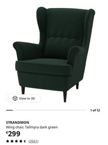 IKEA Strandmon Wingback Armchair