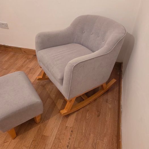 Rocking chair with footstool
