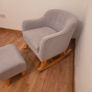 Rocking chair with footstool Image 3
