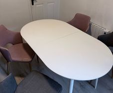 Extending Dining Table with 4 Chairs for Sale