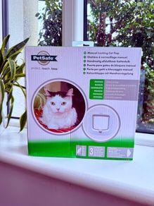 Cat Flap White Brand New
