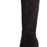 Boots over the knee . Suede black . Image 3