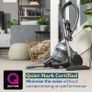 Compact XS Bagless Cylinder Vacuum Cleaner Lightweight 700W, 1.5L, Grey & Silver, Triple Filtration, for Hard floor, Carpet & Car, 3-in-1 Tool, 2 Year Guarantee Image 4