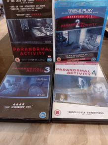 Paranormal Activity 1-4 Dvd bundle collection supernatural horror
