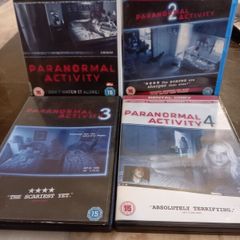 Paranormal Activity 1-4 Dvd bundle collection supernatural horror