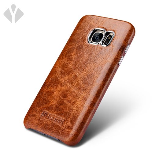 S7 Vintage Oil Wax Leather Back Cover