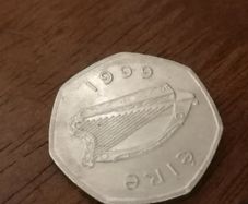 coins for sale 50p and 5p irish coins