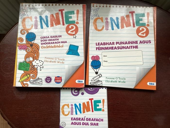 Cinnte 2 Pack Junior Cert Irish E-Code Unused