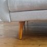 3 Seater Sofa Bed Light Grey Fabric Excellent Condition Image 8