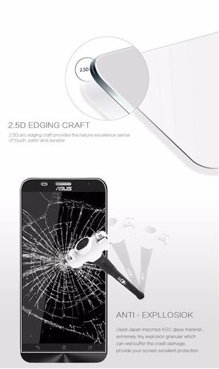 100% Genuine Tempered Glass 9H Screen Protector For OnePlus 3