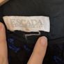 Escada Margaretha Ley black lace over blue Dress size 10 Image 2