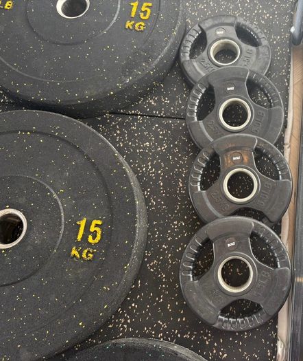 Plates Olympic Rubber Bumper Plates 160kg