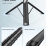 Phone Tripod & Selfie Stick, 180cm Aluminum All in One Extendable Tripod for Smartphone, Portable Travel Phone Stand for Filming, with Wireless Remote for iPhone/Samsung/Android/Camera Image 2