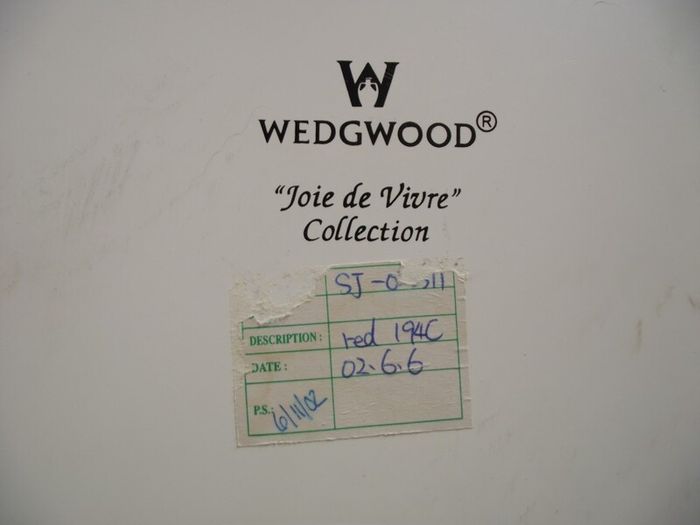 2 X Wedgwood Hand Painted Wooden Chargers - 13" Dia. - Factory Prototypes
