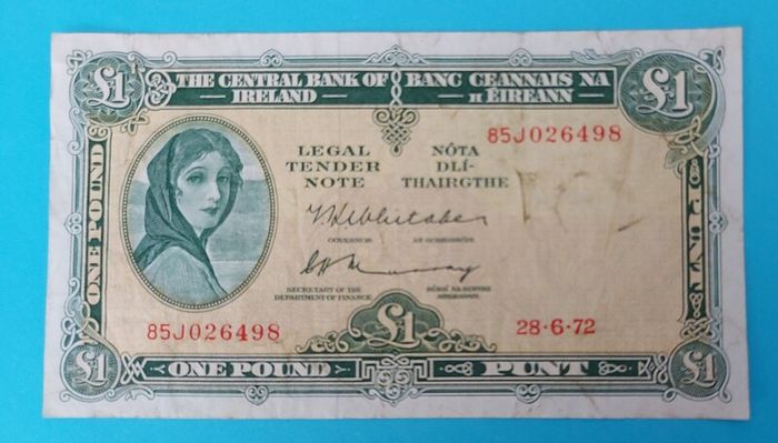 Irish 4 X 1970's  Lavery One Pound banknots in Fine  condition