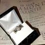 9ct white gold 0.5 carat diamond ring all paperwork Image 3