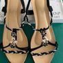 SANDALS. Libra Pop brand- Embellished With Black, Gold & Silver charms. Ultra Comfortable. Size Uk 6 Eu 39 Purchased In Toulouse. Brand New In Box. Image 6