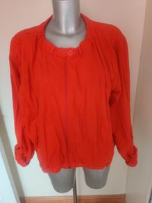 Simply Be red crop plus size jacket size UK22 EU50 Postage included