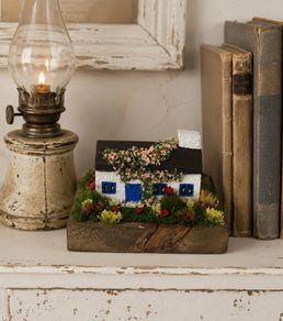 Handcrafted tiny wooden cottage