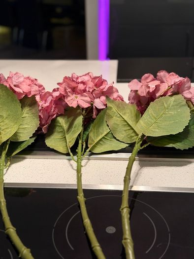 Large Artificial Hydrangeas & Sedum Stems