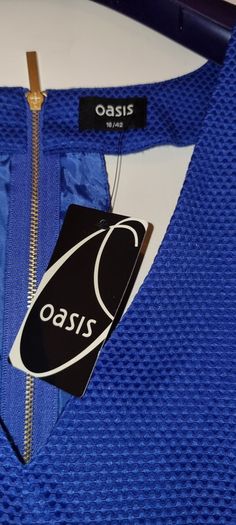 Oasis Occasion Royal Blue Skater Dress S16