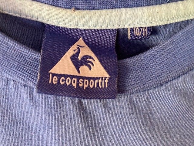 Le Coq Sportif tee shirt. Age 10-11. Royal blue
