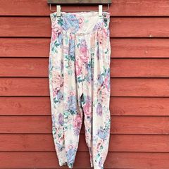 Vintage Floral Lightweight Pants