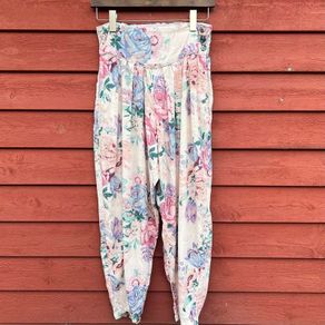 Vintage Floral Lightweight Pants