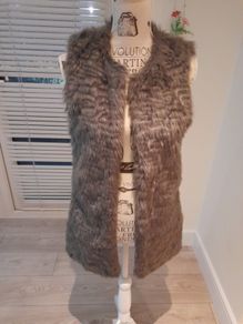 ladies faux fur gillet