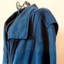 Stunning denim colour dressy All Saints style trench coat Image 3