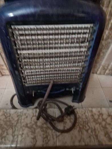 1920s/30s Vintage MAGNET 1930s Art Deco cobalt blue enamel electric fire
