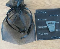 Pilgrim jewelry floral lilac costume silver plated earrings