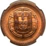 Portugal 1921 5 Cent NGC MS65RB Beautiful Gem Bu Image 2