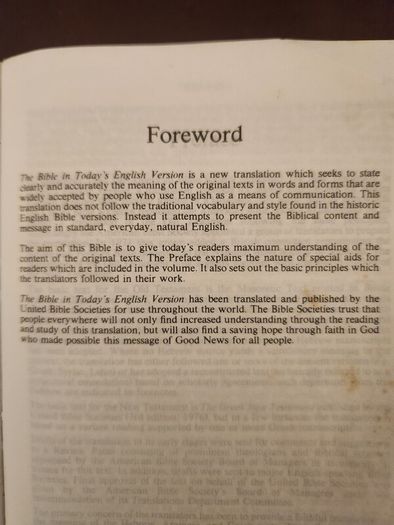 Holy Bible  Good News Edition. 350 Pages. In Good Condition. 38.