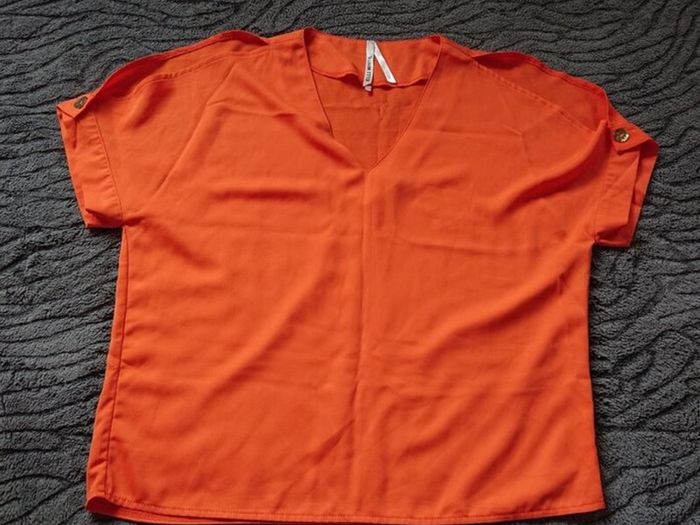 Orange Blouse  Size 12
