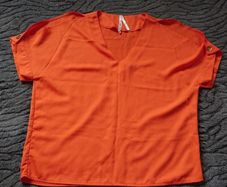 Orange Blouse  Size 12