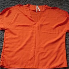 Orange Blouse  Size 12