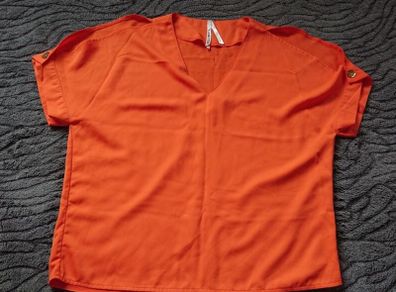Orange Blouse  Size 12