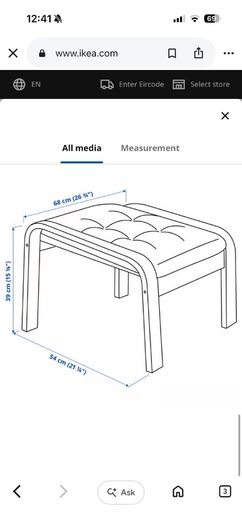 poang footstool