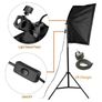 45W set of 2 Softbox Continuous Lighting Kit - Photography & Video Studio Light Image 5