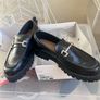 Black loafer shoes Image 3